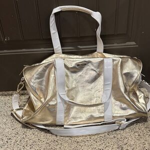 Elegant Gold and White Tote Bag